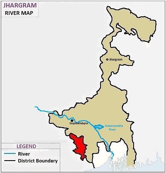 Jhargram river map from the company profile